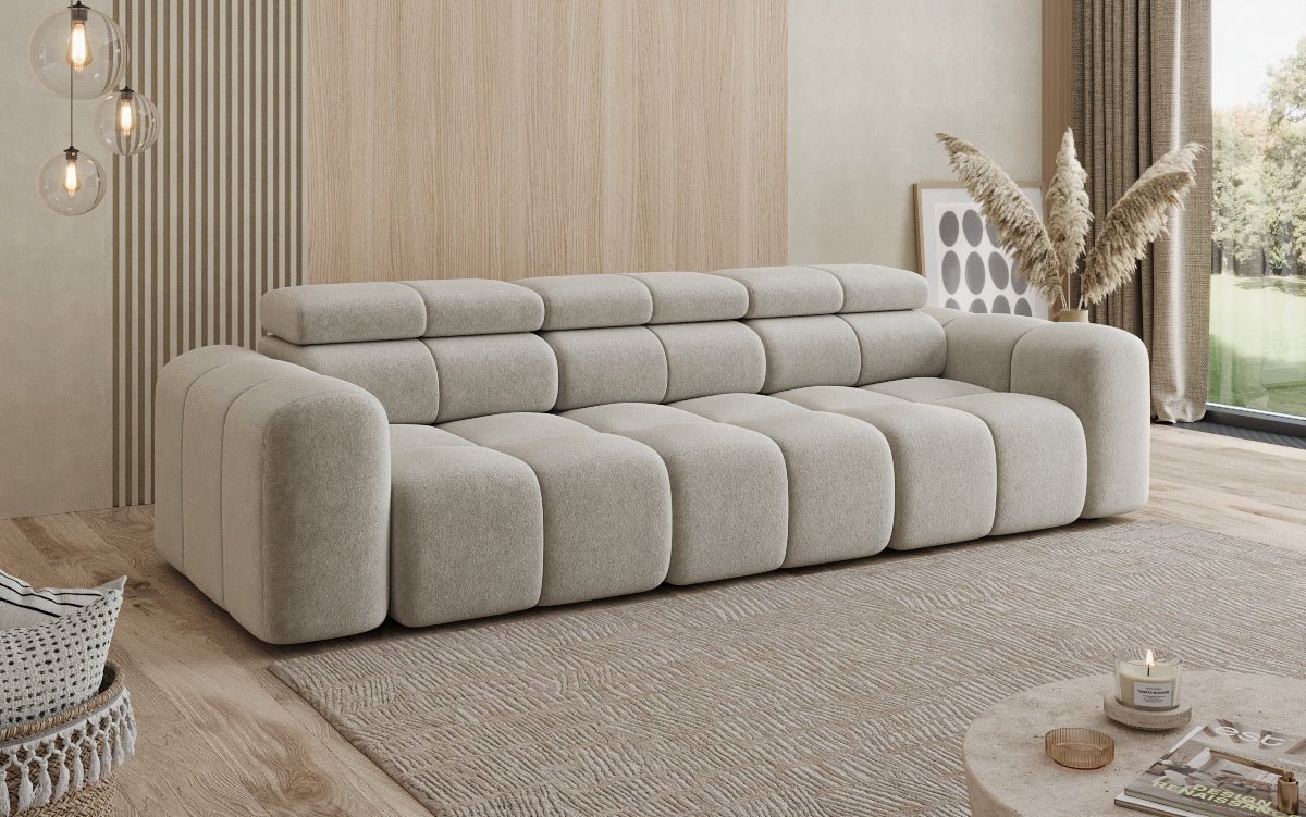 Designer Sofa 3 Sitzer Mia in Chenille