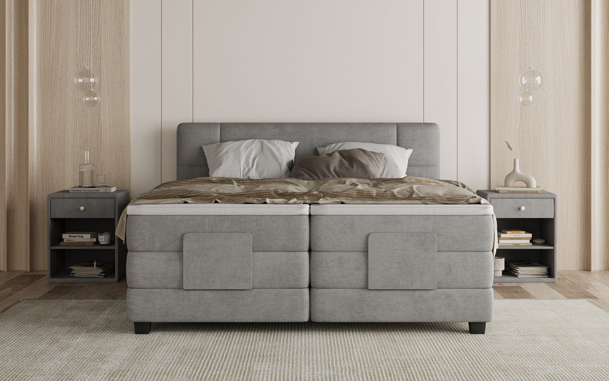 Boxspringbett Noela Samt elektrisch verstellbar