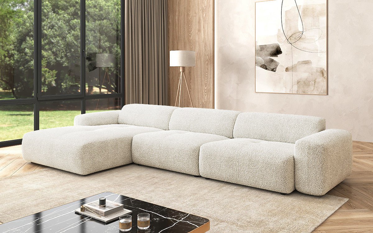 Designer Ecksofa Calm Maxi in Bouclé