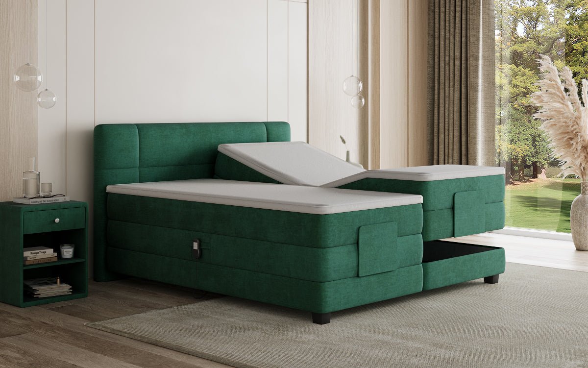Boxspringbett Noela Samt elektrisch verstellbar