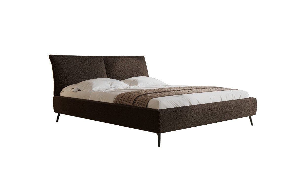 Designer Polsterbett Zoe Bouclé mit Stauraum