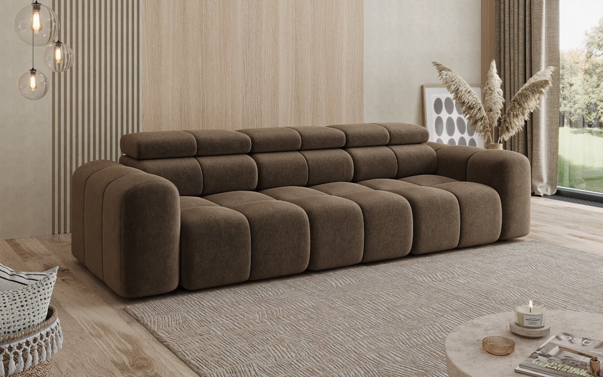 Designer Sofa 3 Sitzer Mia in Chenille