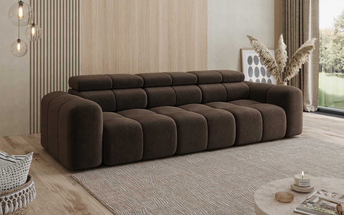 Designer Sofa 3 Sitzer Mia in Chenille