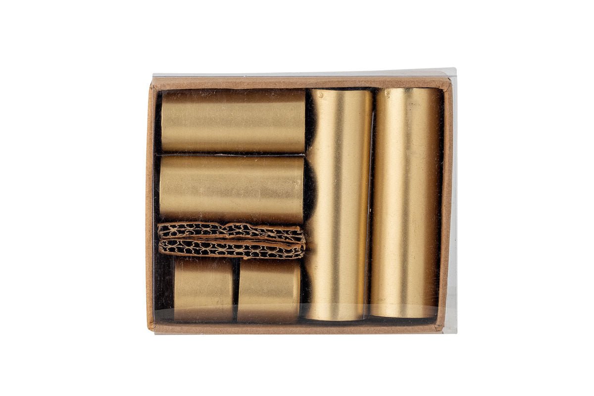 Adventskerzenhalter Virela – Metall in Goldoptik (7-teiliges Set)