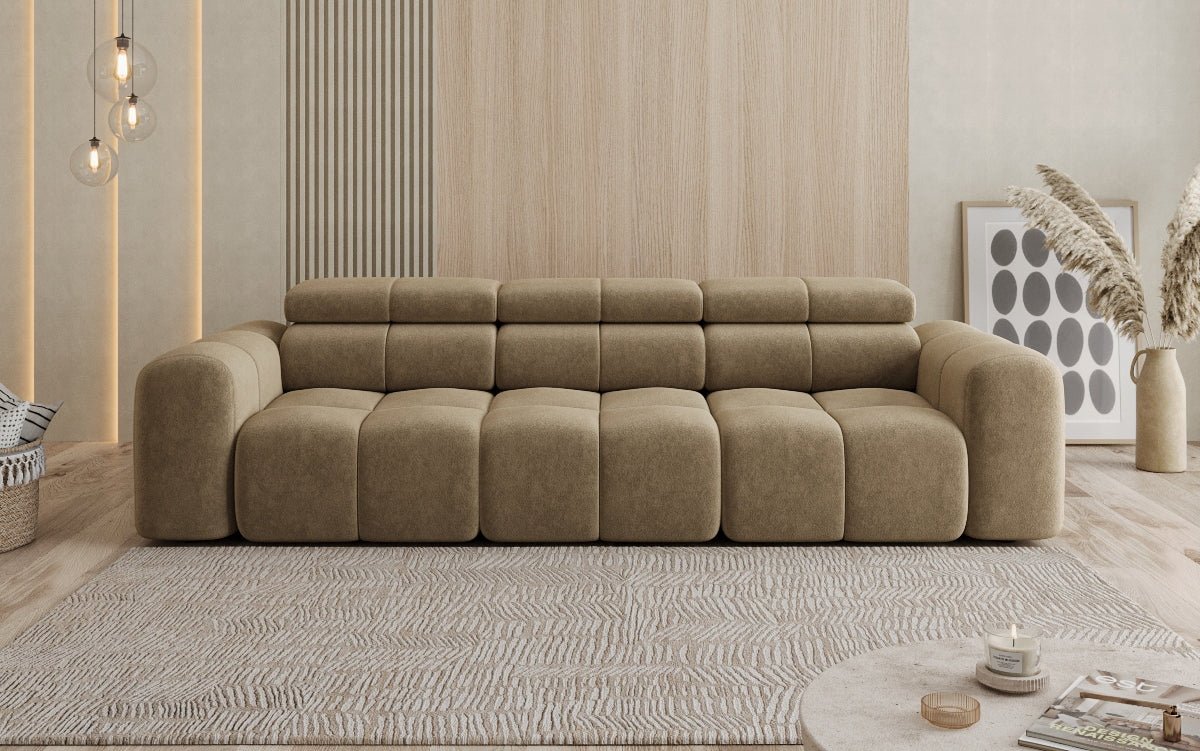 Designer Sofa 3 Sitzer Mia in Chenille