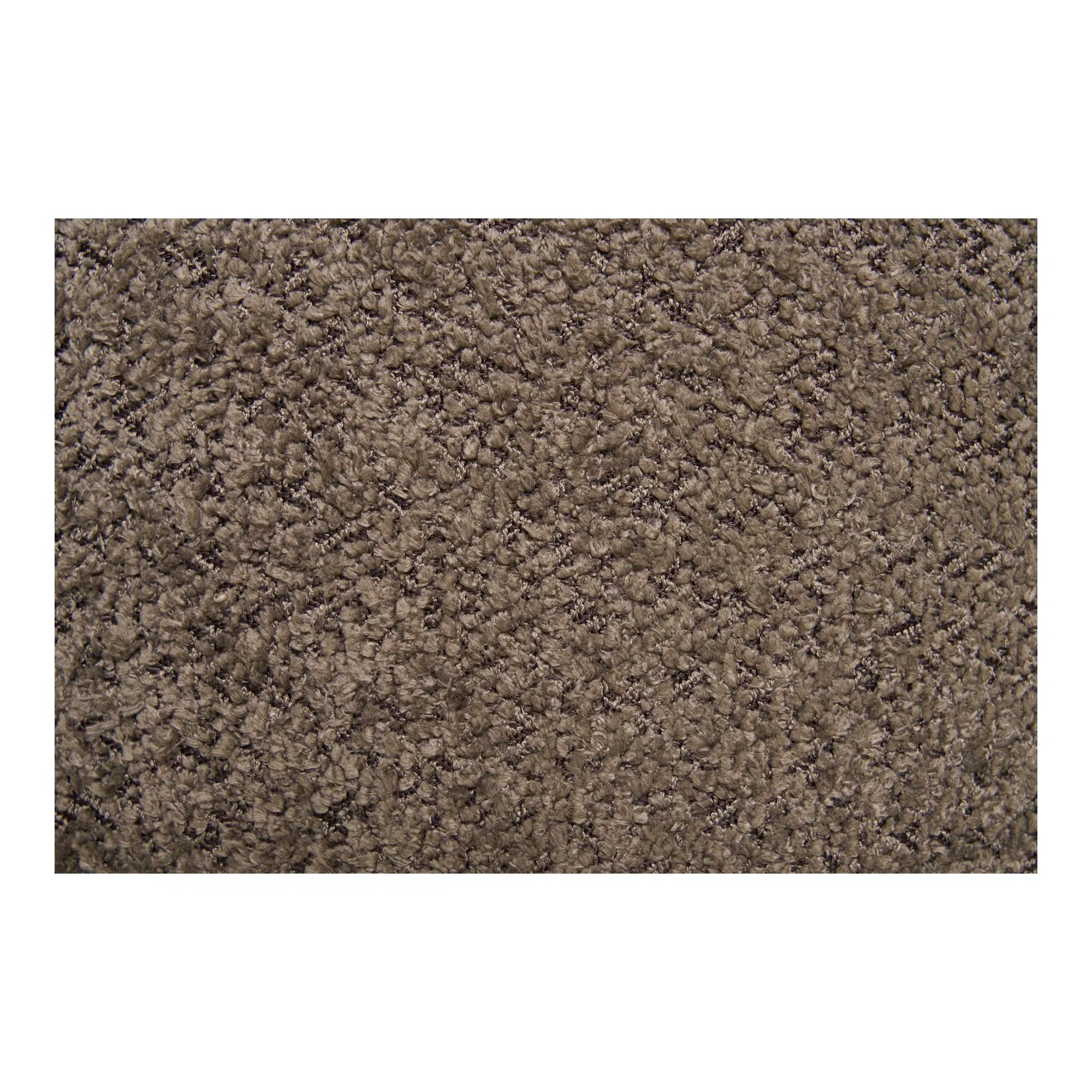 Beistellhocker Merino Bouclé Braun mit Stauraum