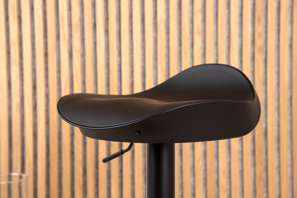 2er Set - Barhocker Adoro in Schwarz aus Metall