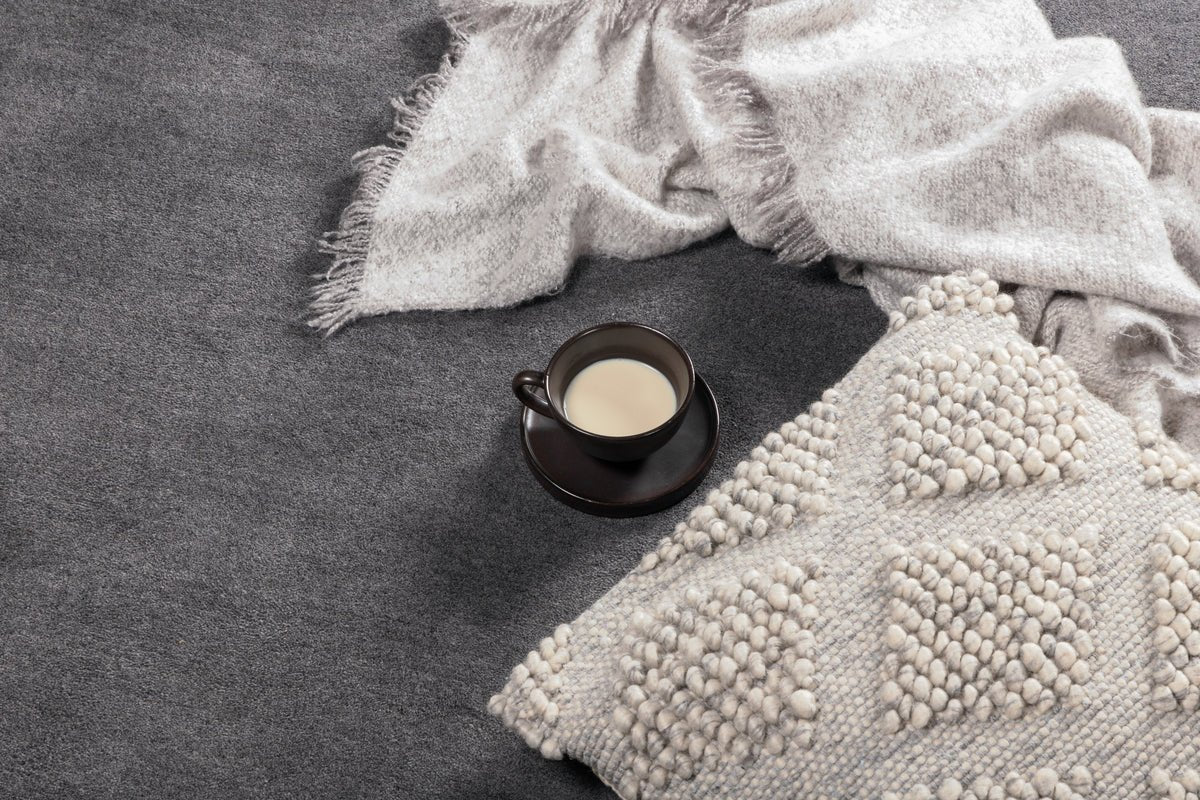 Teppich Selara – rund aus Wolle & Polyester