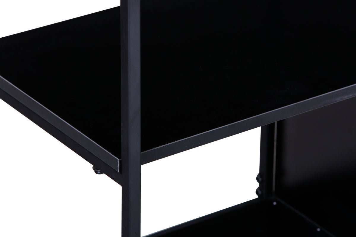 Regal Ravello – 150 cm, Schwarz, Modern Industrial Skandi