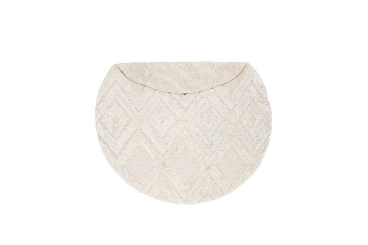 Teppich Lunara – aus 100 % Wolle in Weiß