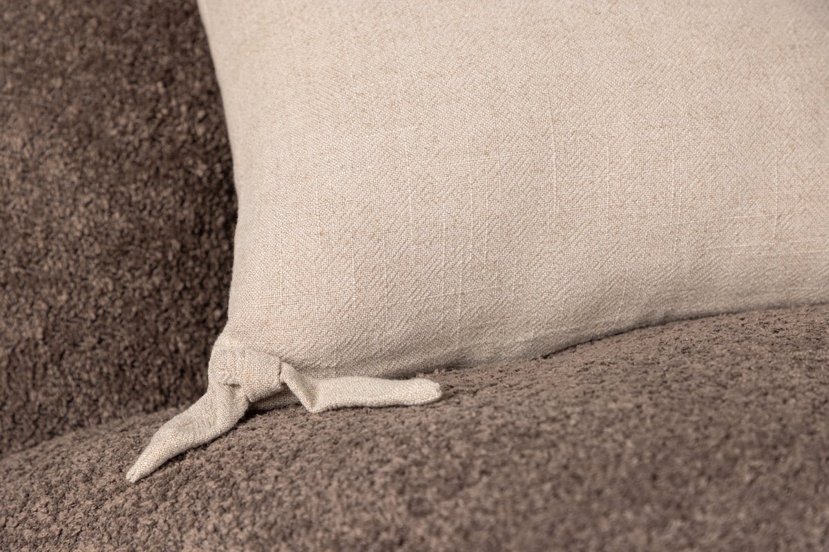 Kissenbezug Ambiente - 40x40 cm in Beige, Dunkelgrau und Weiß