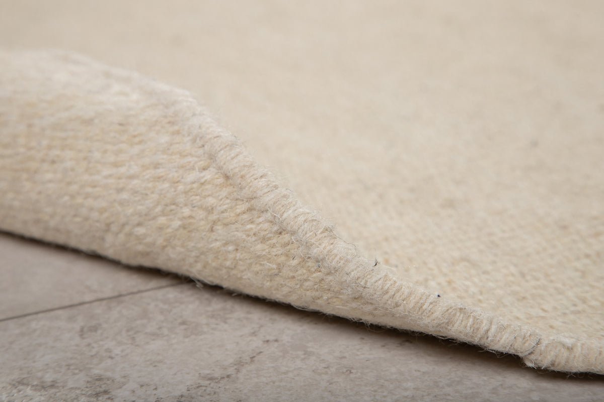 Teppich Edi – in Grau oder Beige aus Wolle & Baumwolle