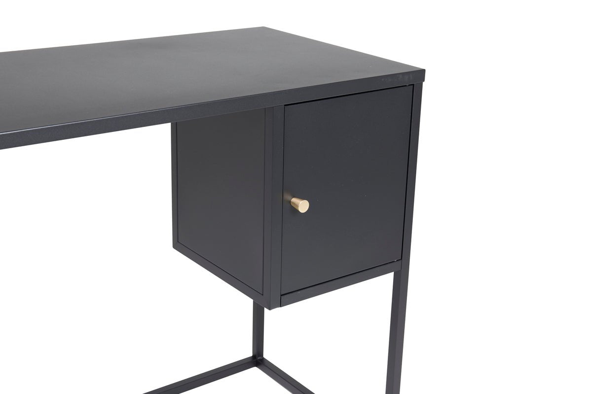 Schreibtisch Maru - modernes Design mit praktisch integriertem Seitenschrank