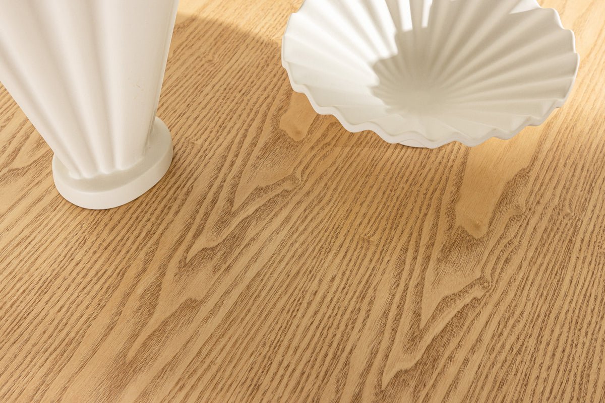 Esstisch Maui - mit ovaler Tischplatte in Holzoptik