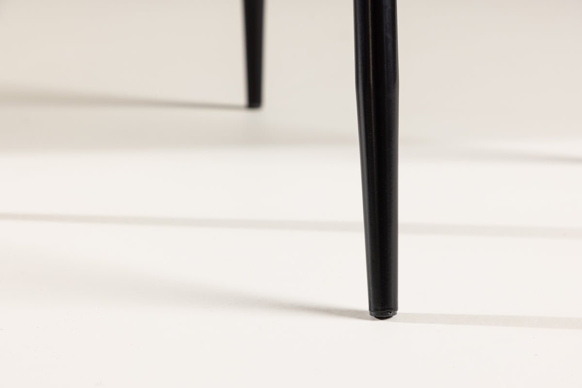 2er Set - Stuhl Andrew mit einer Sitzfläche aus braunem PU