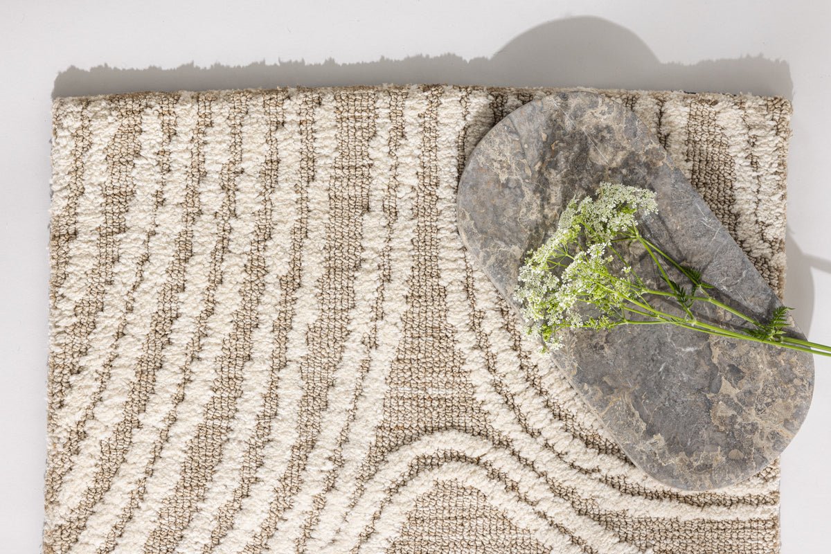 Badematte/Teppich Ceningan - in natürlichen Farben mit guter Haptik