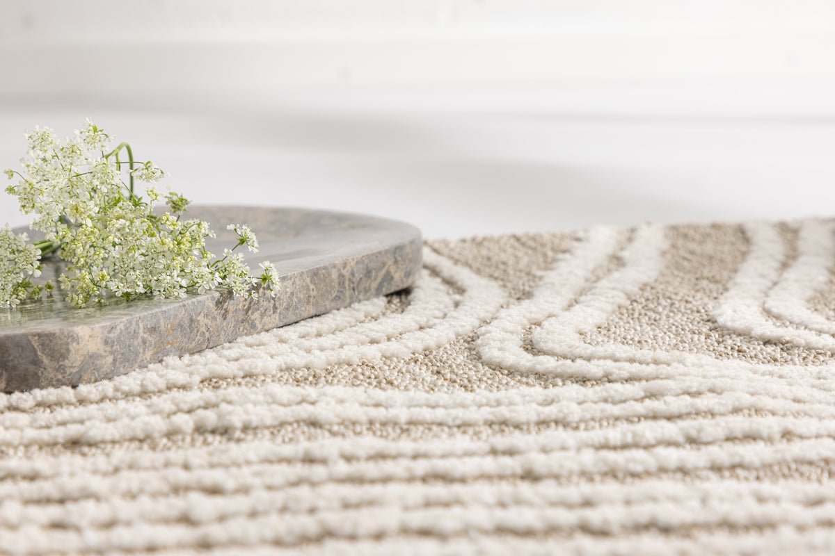 Badematte/Teppich Ceningan - in natürlichen Farben mit guter Haptik
