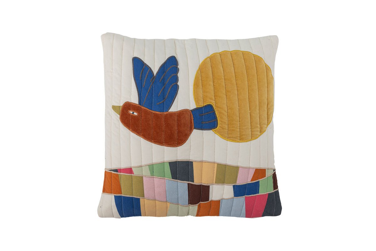 Zierkissen Birdy - Baumwollkissen mit Vogelmotiv