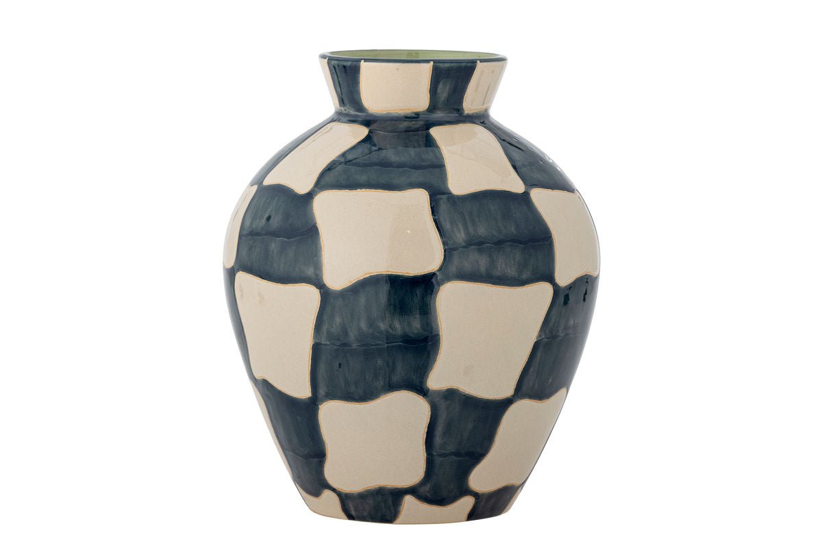 Vase Calma – Handbemaltes Grafikmuster