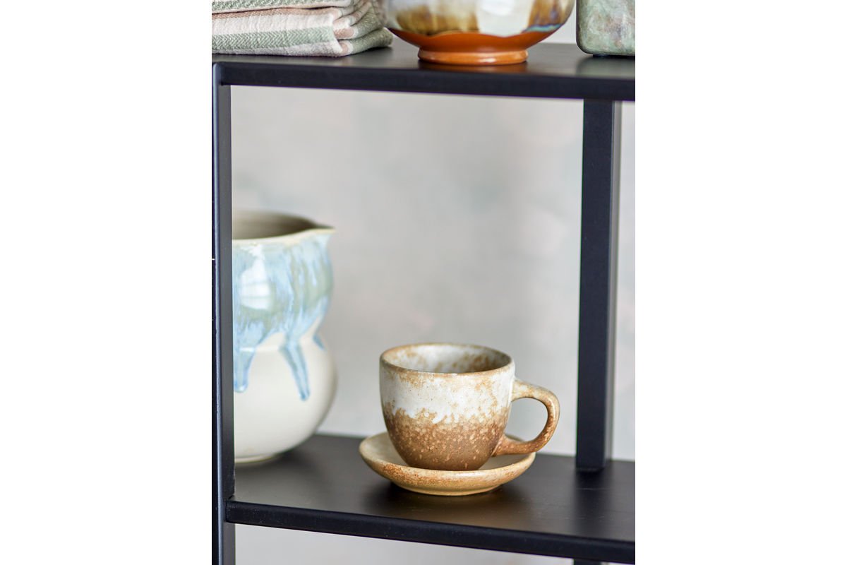 Becher-Set Svale – Beige - Braun Steingut (4-teilig)