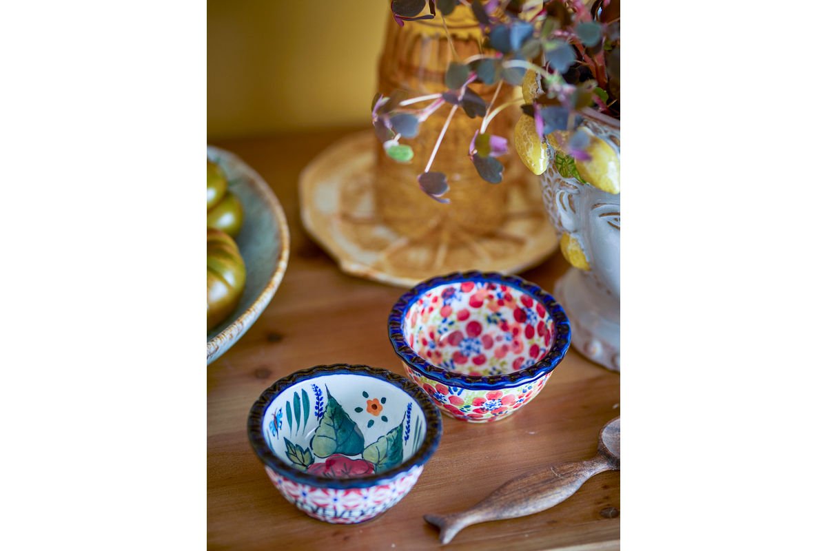 Schalen-Set „Floria“ – Buntes Steingut (2-teilig)