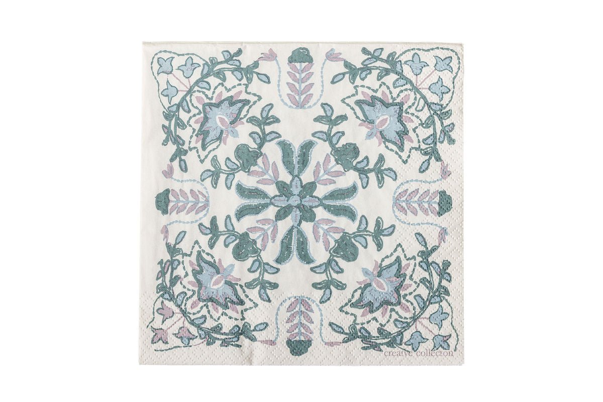 Papierservietten Florine – 33 × 33 cm, 20 Servietten - florales Design