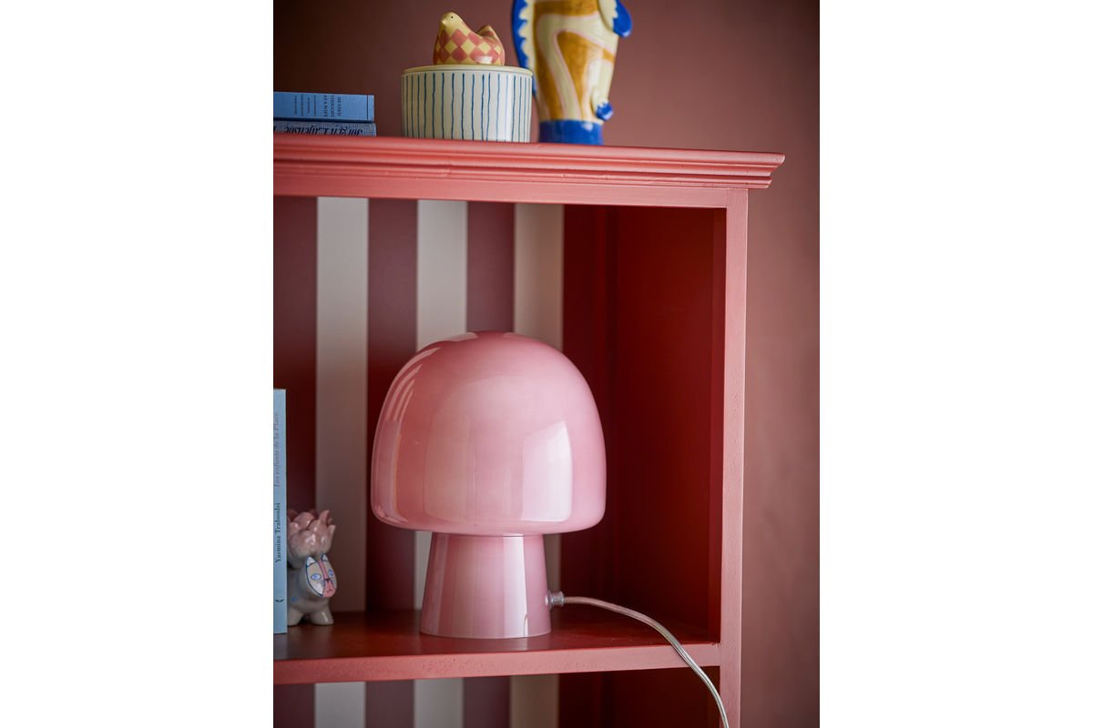 Tischlampe Nysa – Glasleuchte in organischer Pilzform