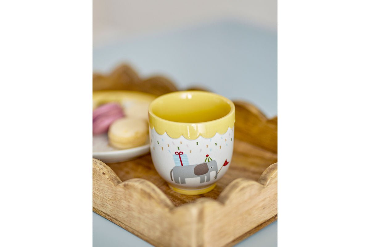Tasse Suma – Gelb, aus Steingut