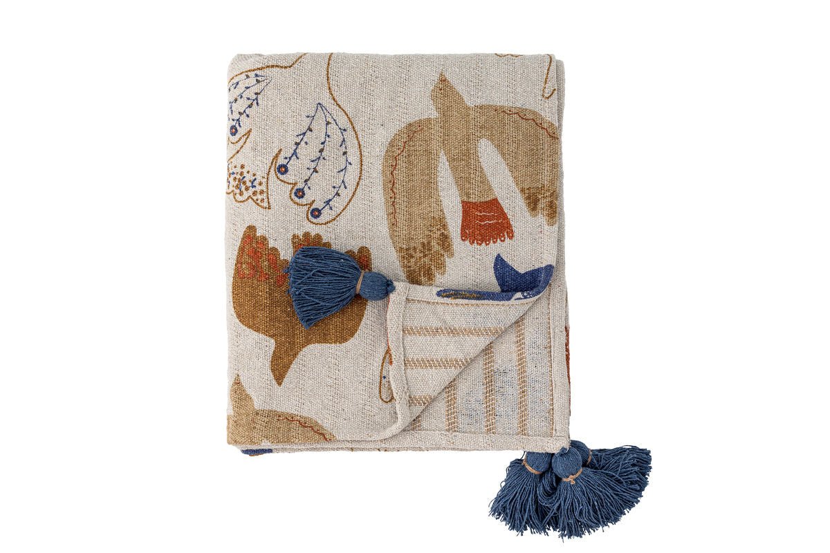 Tagesdecke Solana – recycelte Baumwolle mit grafischem Muster