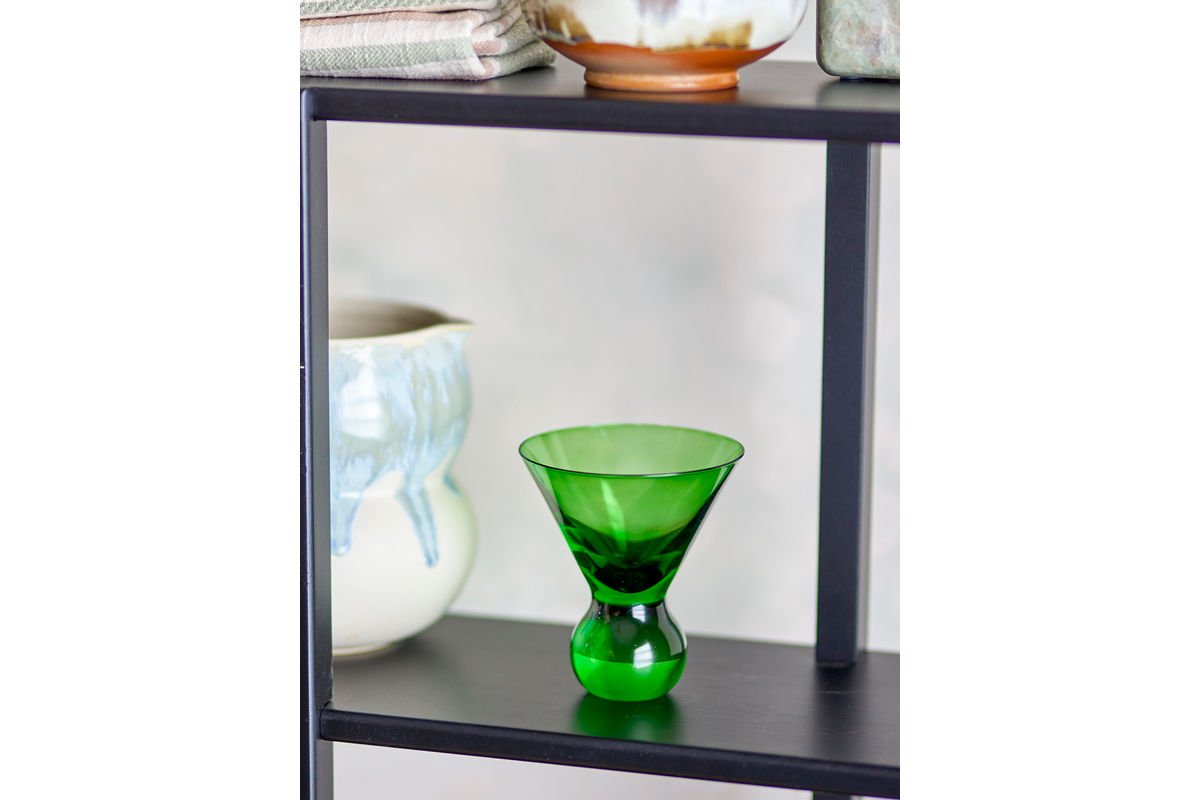 Cocktailgläser Elvo – farbiges Glas mit skulpturaler Form (4er-Set)