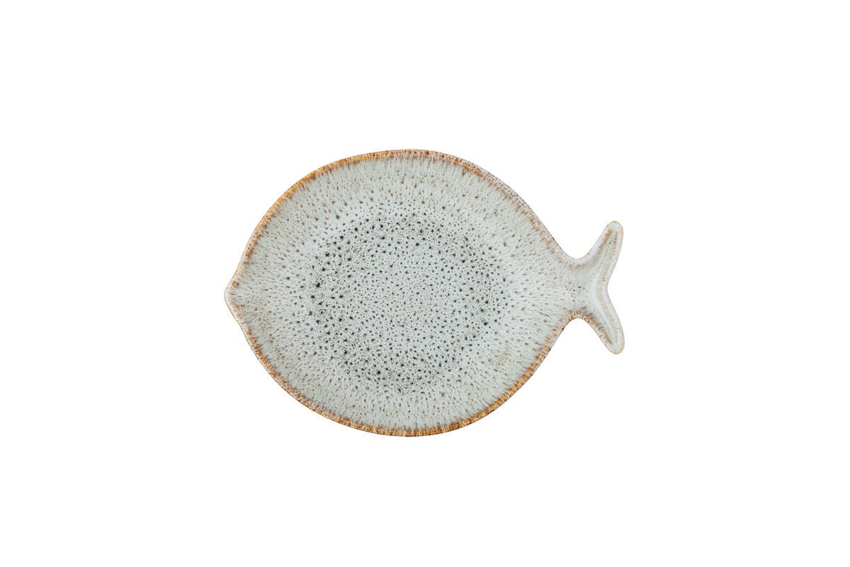 Servierplatte Marina – Steingut in Fischform