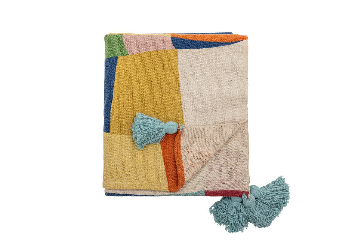 Kindertagesdecke Palma – Bunte Decke aus recycelter Baumwolle