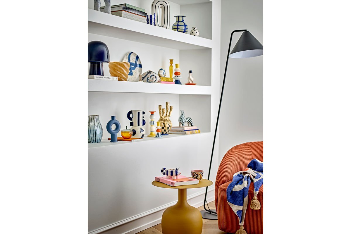 Tischlampe Nysa – Glasleuchte in organischer Pilzform