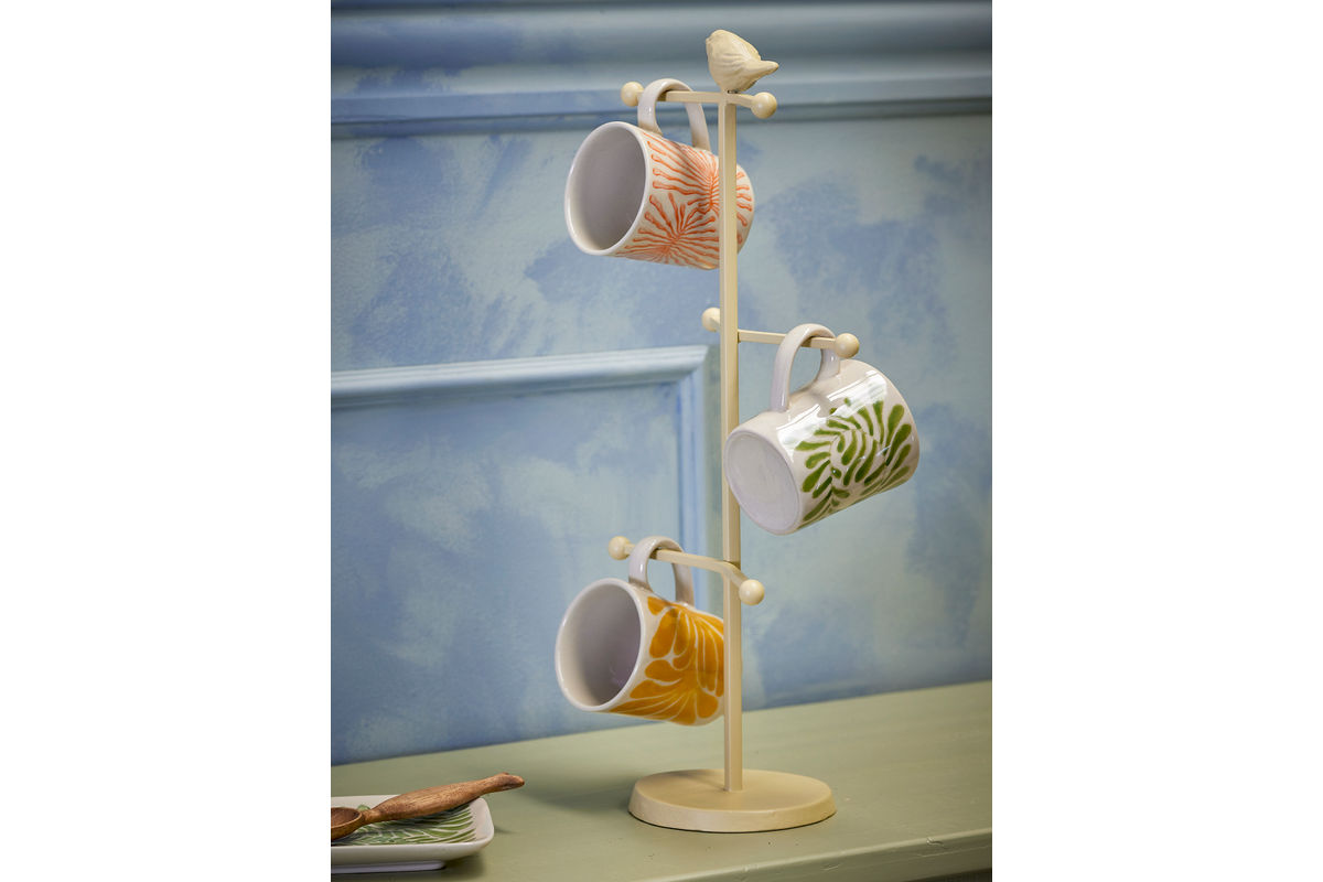 Becher-Set „Vexo“ – Blaues Steingut (3-teilig)