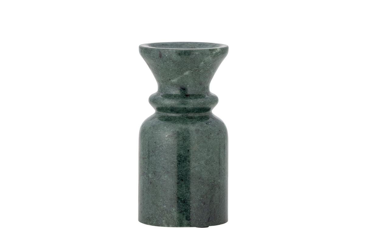 Kerzenhalter Saskia – grüner Marmor mit polierter Oberfläche