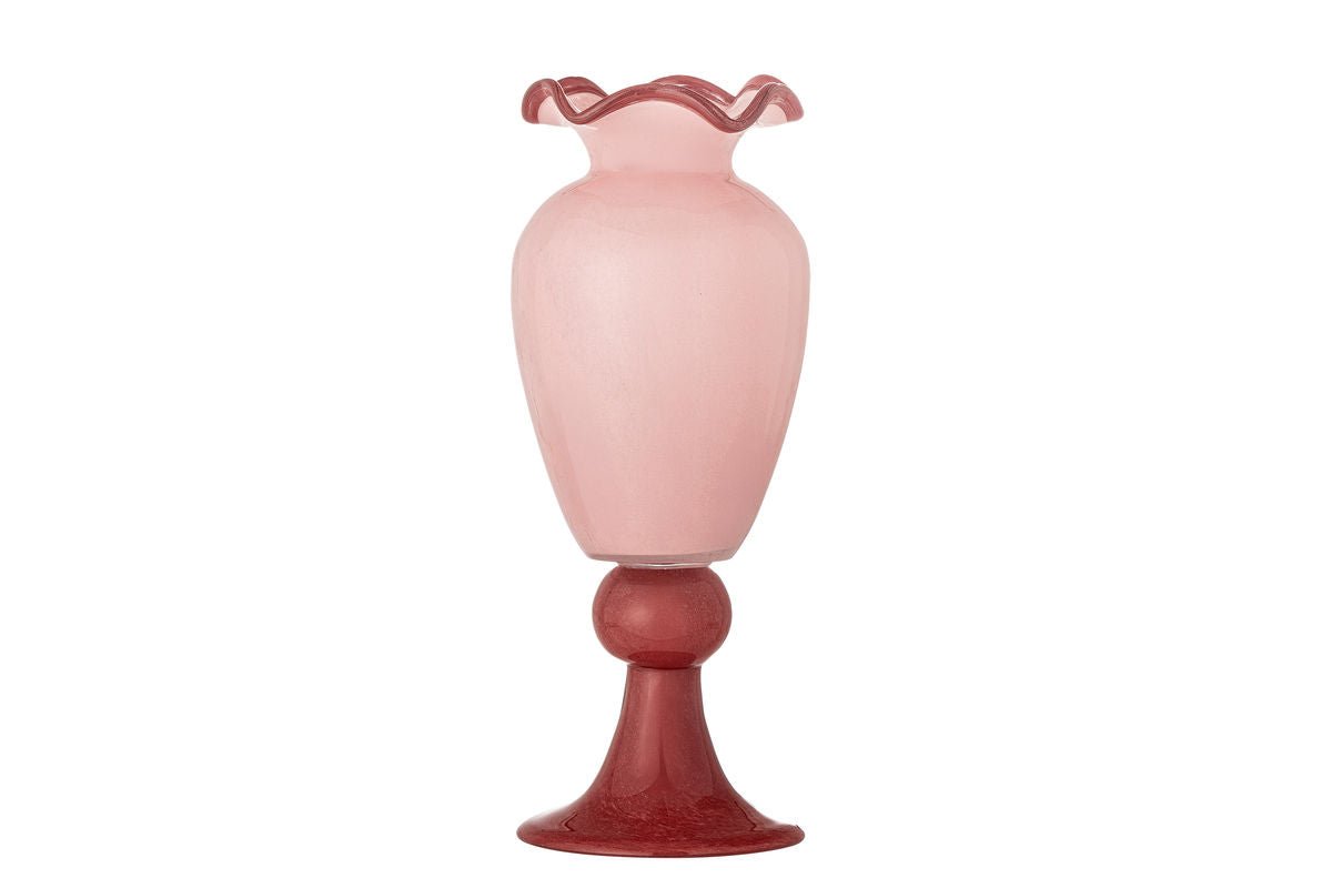 Vase „Roselle“ – Roséfarbenes Glas