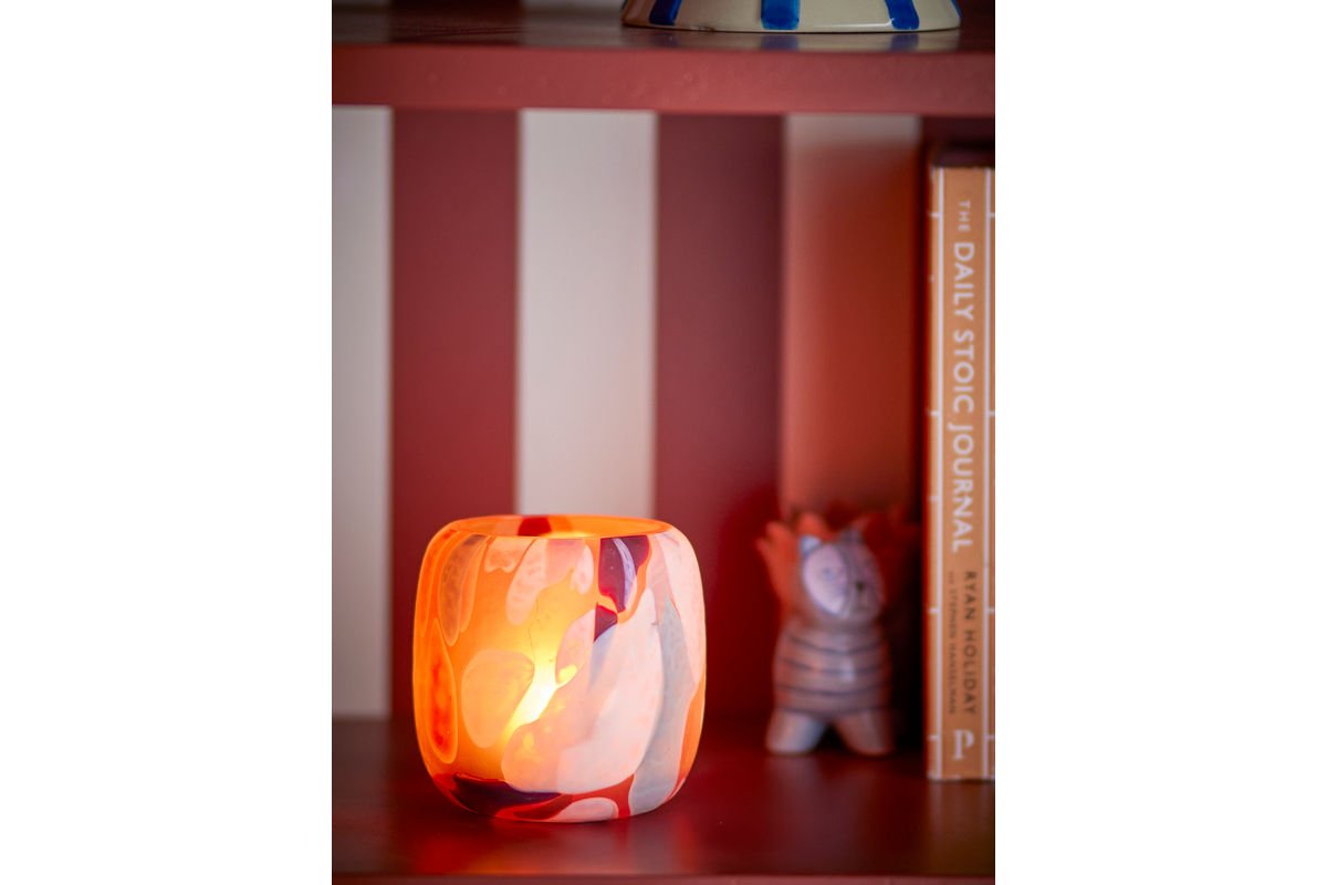 Teelichthalter Norely - aus recyceltem Glas