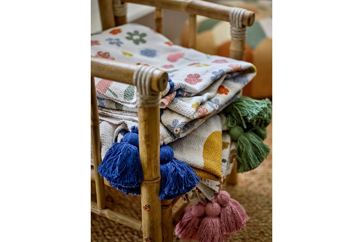 Tagesdecke Lilia - Bunt, aus recycelter Baumwolle