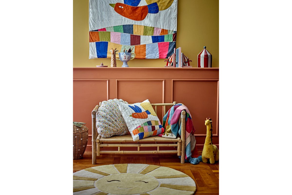 Kindertagesdecke Palma – Bunte Decke aus recycelter Baumwolle