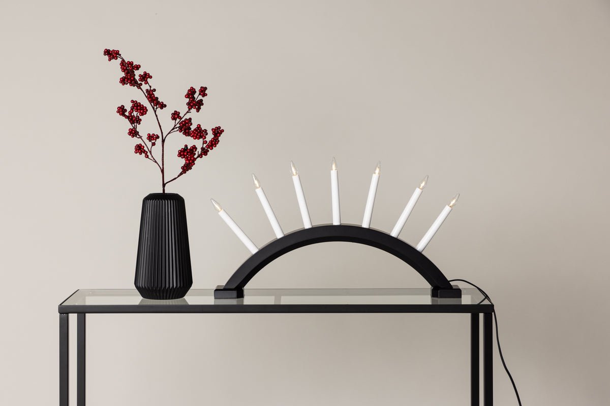 Weihnachtsbeleuchtung Elira - Adventskerzenhalter mit 7 Kerzen