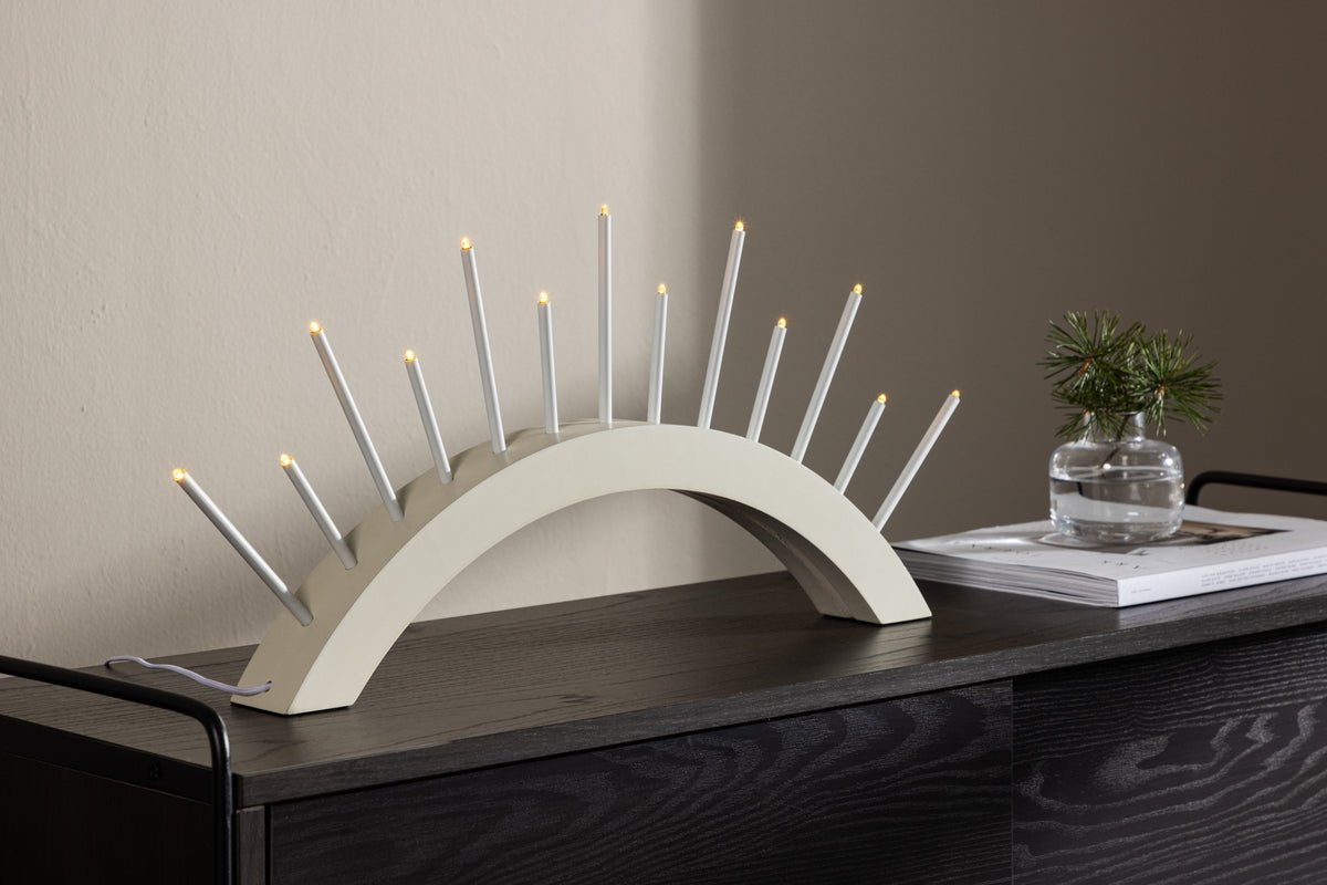 Weihnachtsbeleuchtung Luma - Rundbogen Beige oder Schwarz