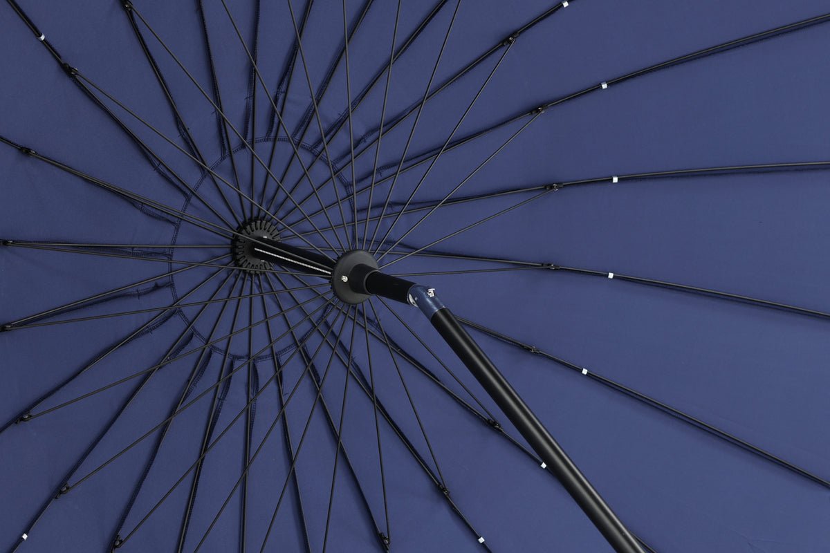 Garten Sonnenschirm Palma – Ø270 cm verfügbar in Weiß, Schwarz, Grau und Blau