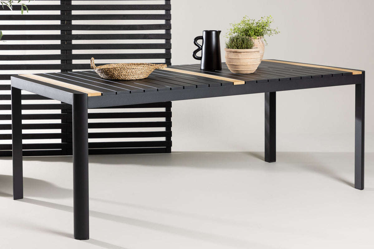 Gartentisch Nuru - Teakholz und Aluminium für Stabilität und Langlebigkeit