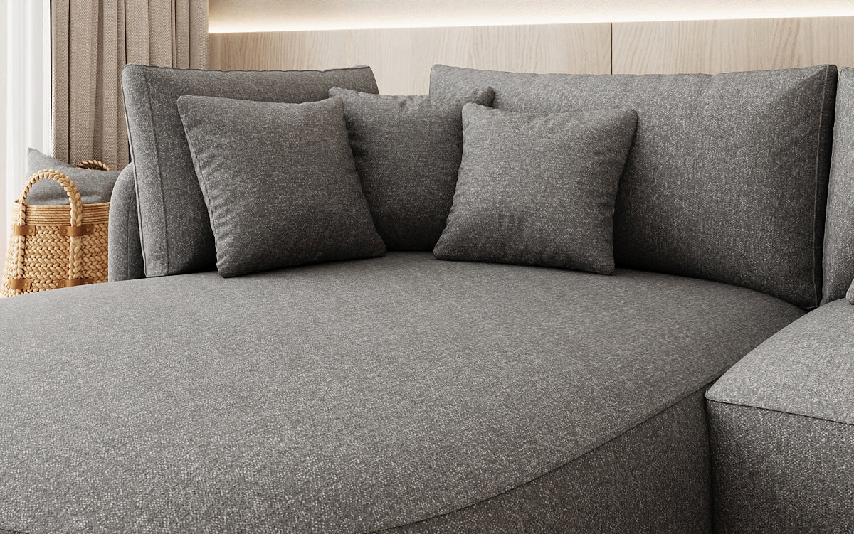 Designer Ecksofa Ando Mini in Strukturstoff