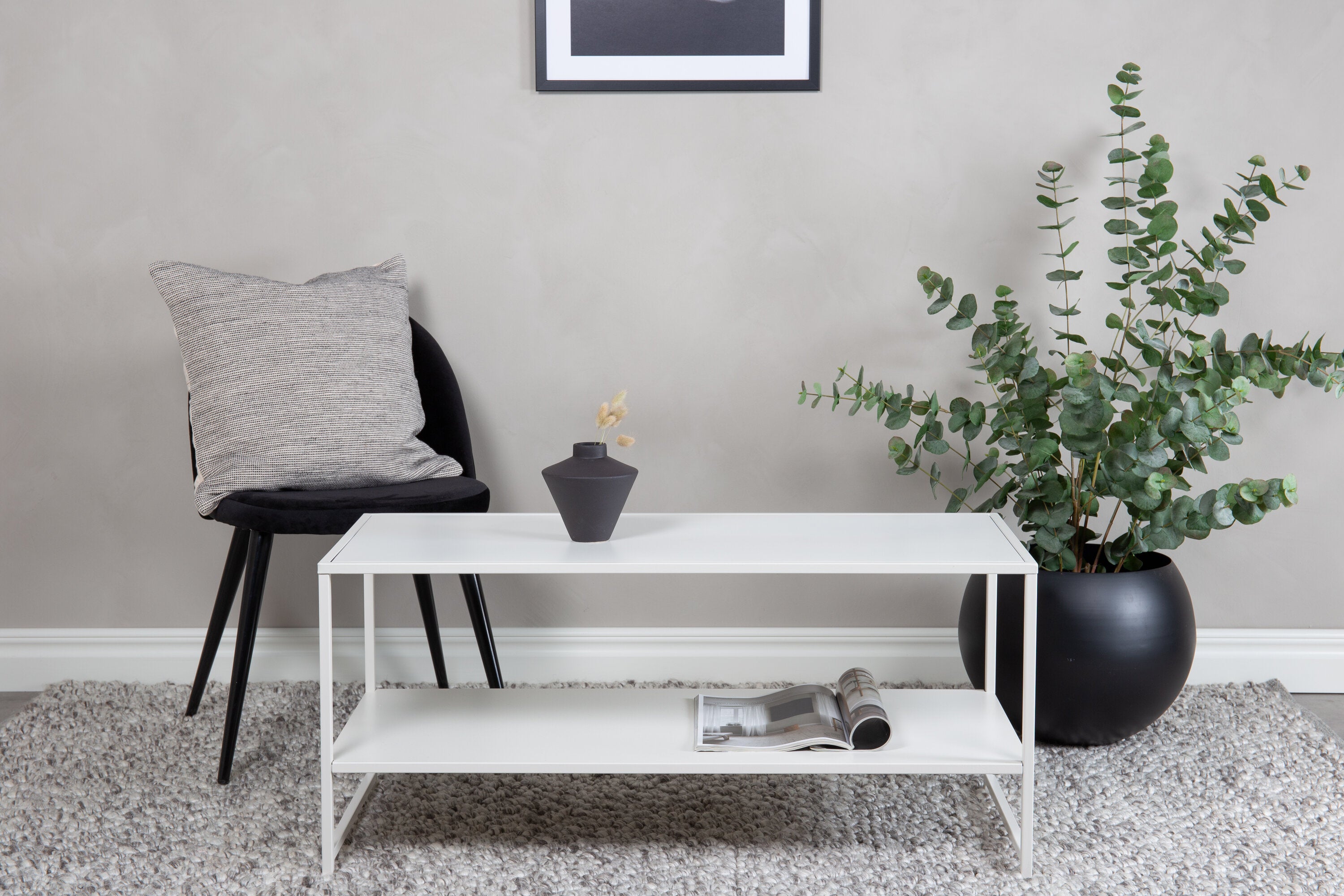 Beistelltisch Lichtberg - Schlichtes Design in Weiß