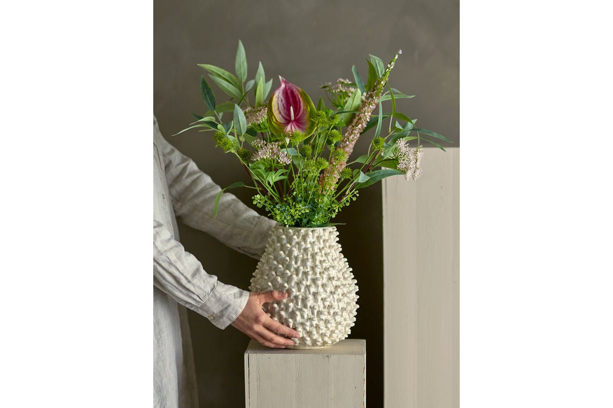 Künstlicher Blumenstrauß Belluno – Blüten in Creme- & Rosétönen