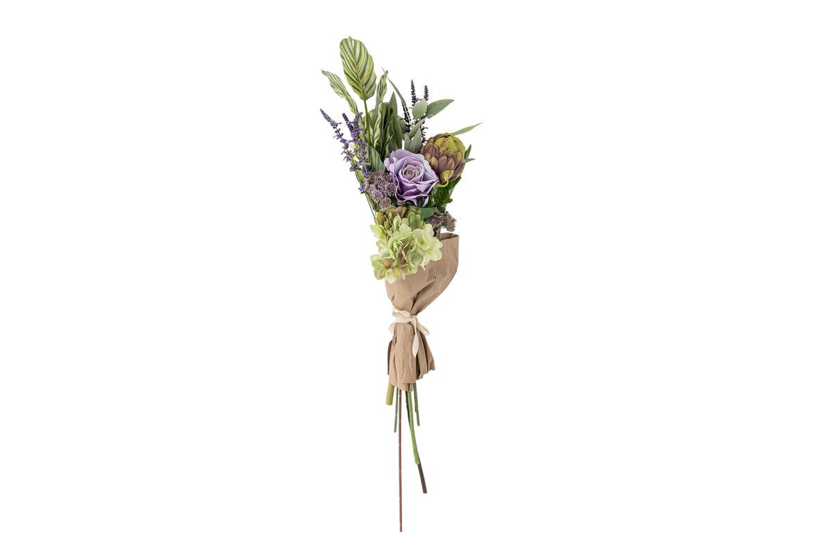 Künstlicher Blumenstrauß Ravello – Sanfte Purpur- & Grüntöne