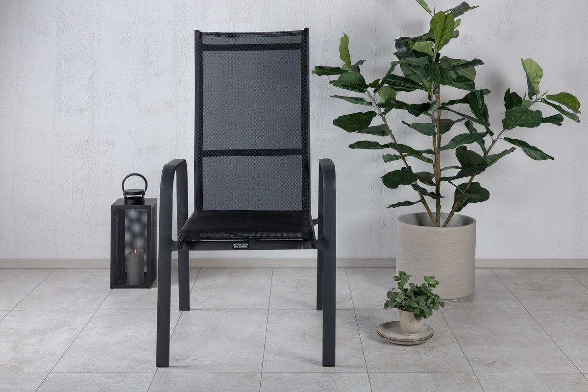 2er Set - Gartenstuhl Bossa aus Textilene/Aluminium