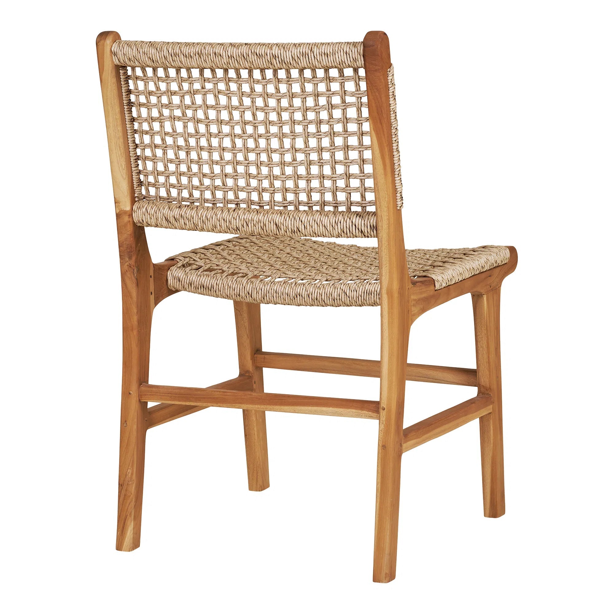 2er Set - Gartenstuhl Capri ohne Armlehne aus Teakholz