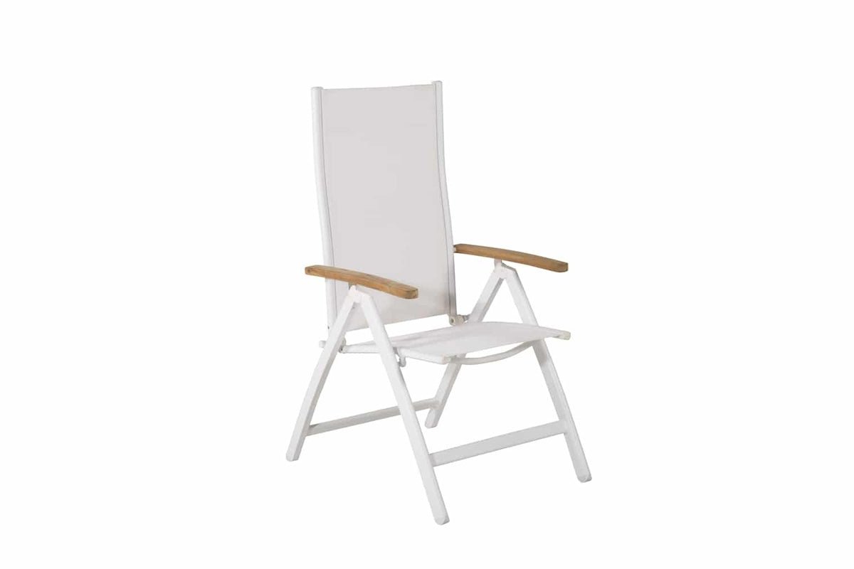 2er Set - Gartenstuhl GranCanaria aus Textilene/Aluminium in Schwarz, Weiß oder Beige